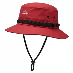 Tùy Chỉnh Trại Đi Bộ Đường Dài Câu Cá Người Đàn Ông Không Thấm Nước Polyester Xô Cap Lưới Chiến Thuật Lướt <span class=keywords><strong>Camo</strong></span> Boonie Xô <span class=keywords><strong>Hat</strong></span> Với Chuỗi - Product Image 4