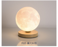 Nouveau Style PLA impression 3D lune planète lumière G9 ampoule décor à la maison lumières Led prise 6 "lune décoration Led Table lune lampe