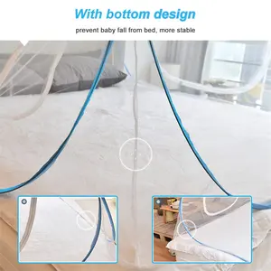 Haushalt Vordach Netz faltbares Moskitonetz anti-Moskitonetz faltbares Moskitonetz-Bett einzel- doppel-zweizweilig