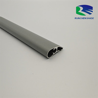 Perfil de Aluminio Extruido Vertical Popular para Persianas Zebra, Riel Guía Inferior, Tubo de Viga Inferior, Personalizado, Integrado, Moderno