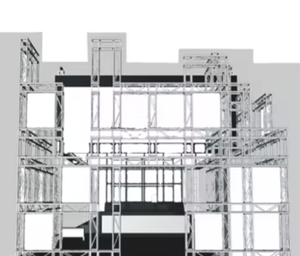 Le système de botte d'éclairage d'étape d'affichage de botte en aluminium résistant structure des pièces de rechange 530MM X530MM 3.5M G54 - Product Image 6