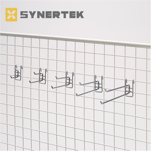 Gridwall Thác móc áo ngực quần áo hiển thị móc áo Chrome <span class=keywords><strong>Net</strong></span> 4 móc cho cửa hàng quần áo siêu thị - Product Image 3