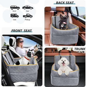 Bộ nhớ bọt vật nuôi xe tăng cường ghế với đệm dày cho chó vừa nhỏ có thể tháo rời có thể giặt con chó đi du lịch giường - Product Image 2