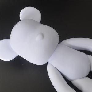 Venta al por mayor 18cm/23cm/33cm/53cm/75cm/100cm oso fluido DIY pintura oso de peluche blanco con pinturas acrílicas - Product Image 4