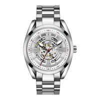 Montre mécanique automatique pour homme TEVISE, boîtier en alliage, montre squelette, étanche, montres mécaniques de luxe pour homme