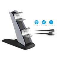 Station de charge double pour manettes de jeu TP5-0585S, support de charge rapide pour manettes de jeu P5 PS5