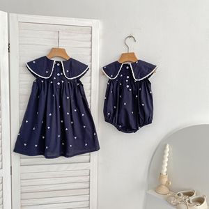 Zussen Liefde Geprint Meisjes Jurk Zomer Kinderen Rok Mouwloos Baby Romper Katoen Babykleding - Product Image 2