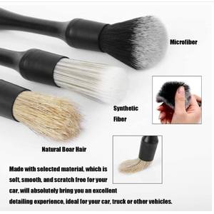 Nouvelle arrivée, brosse à <span class=keywords><strong>neige</strong></span> <span class=keywords><strong>super</strong></span> douce, outil de détaillage automobile pour le nettoyage intérieur des voitures, brosse de détaillage automobile multifonctionnelle professionnelle - Product Image 4