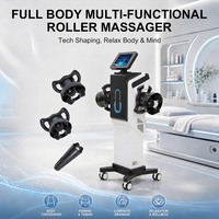 Rouleau de massage corporel complet à rotation bidirectionnelle 360° magnétique à tête interchangeable rapide pour drainage lymphatique et anti-cellulite visage et corps