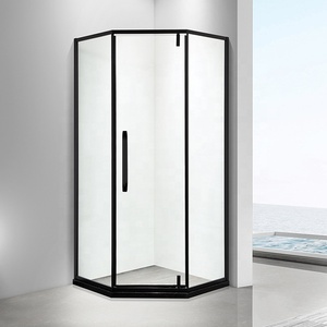 Pantalla de <span class=keywords><strong>baño</strong></span> plegable de 10mm, <span class=keywords><strong>diseño</strong></span> personalizado, sin marco, 2 paneles, cristal deslizante individual, barato, puertas de Ducha - Product Image 3