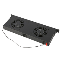 1U 2 Kipas Rak Server Cooling Fan Tray 19 Inch Rack Mount Fan Unit untuk Sistem Pendingin Kabinet Server Pusat Data 42U