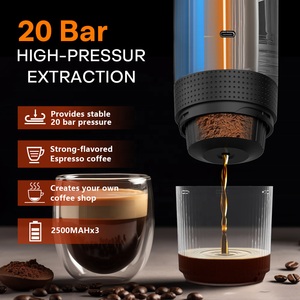 New Design Portable Espresso Machine Big Battery Capacity <b>Wireless</b> Charging Handheld Mini Coffee Maker Outdoor Portable Espresso - Product Image 5