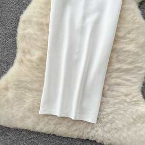 Vestido Midi Casual Elegante Transpirable Tejido de Verano 2025 Tallas Grandes para Mujer Sin Mangas con Encaje 3D y Corte Imperio - Product Image 3