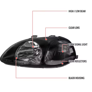 KARYAPARTS vendita calda parti della carrozzeria Auto alogeno Xenon 33151 s01a01/33101 s01a01 faro principale Auto per <span class=keywords><strong>Honda</strong></span> <span class=keywords><strong>Civic</strong></span> <span class=keywords><strong>1996</strong></span> 1997 1998 - Product Image 3