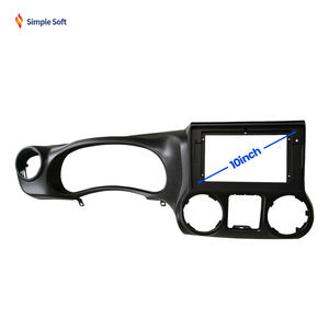 <span class=keywords><strong>Adaptateur</strong></span> de cadre de façade de 10.1 pouces pour lecteur DVD JEEP WRANGLER RUBICON 2015-2019 Kit de cadre de panneau de montage de tableau de bord - Product Image 2