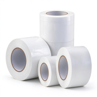 Bande de barrière anti-vapeur pour la construction, résistante aux températures froides et chaudes, en PE acrylique blanc, pour film de protection de la maison et sous-couche.