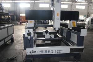 BD-1221 4축 갠트리형 CNC 회전 조각기 폼 우드용 1200x2100mm 대형 포맷 가공 센터 고속 - Product Image 2