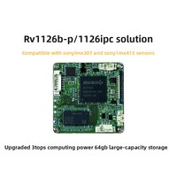 Carte de développement Rockchip RV1126/RV1126B-P 3TOPS 64 Go, solution de caméra IPC Linux pour reconnaissance faciale avec interface Ethernet RJ45