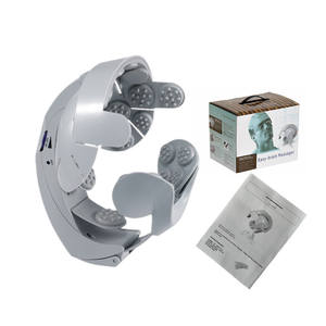 Professionale 4D vibrazione testa elettrica massaggiatore funzione di calore Grey ABS materiale rilassamento del cuoio capelluto casco include scatola regalo - Product Image 3