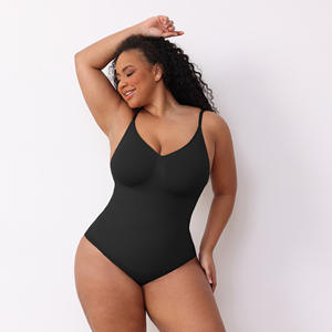 Faja Moldeadora de Cuerpo Completo para Mujer, Tallas Grandes, Sin Costuras, con Efecto Reductor de Abdomen y Levantamiento de Cadera, Postparto, de Nylon - Product Image 6