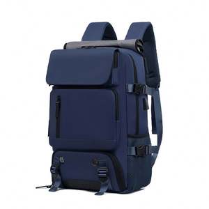 Custom logo Big Quality Hot Sale Fashion <b>Simple</b> Waterproof USB Charging Business Men Travel <b>Backpack</b> With Laptop Compartment - Product Image 6