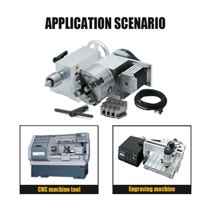 4 lập chỉ mục chia đầu 4 hàm <span class=keywords><strong>Chuck</strong></span> 4 trục quay cho NEMA 23 động cơ bước cho chế biến gỗ bộ - Product Image 5