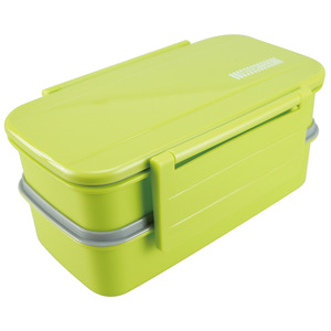Customized European American Style Lunch <b>Box</b> Microwaveable Bento <b>Plastic</b> Double Layer Buckle <b>Large</b> Capacity 800-1000ml - Product Image 2