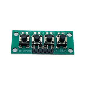 Kit de Bricolaje OKY3530-1, Módulo de Teclado con 4 Botones Independientes 1x4, MCU para Diseño de Clases para Estudiantes, Proyecto de Graduación, Experimento - Product Image 1