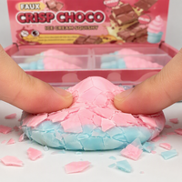 Jouet Squishy en Forme de Crème Glacée Croustillante, Coque en Cire, Pâte à Modeler Squishy ASMR, Anti-Stress Croustillant, Sans Rebond, Vente en Gros