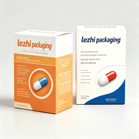 Caja de Cartón Blanca Lisa Personalizada para Productos Pequeños, Caja de Papel para Envasado de Botellas de Medicamentos y Suplementos