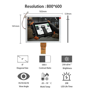 Tianma <span class=keywords><strong>8</strong></span>.<span class=keywords><strong>0</strong></span> "800x600 <span class=keywords><strong>TFT</strong></span> <span class=keywords><strong>LCD</strong></span> hiển thị Module tm080sdh01 RGB 50-Pin Màn hình <span class=keywords><strong>LCD</strong></span> <span class=keywords><strong>8</strong></span> <span class=keywords><strong>inch</strong></span> <span class=keywords><strong>TFT</strong></span> <span class=keywords><strong>LCD</strong></span> hiển thị bảng điều chỉnh - Product Image 1
