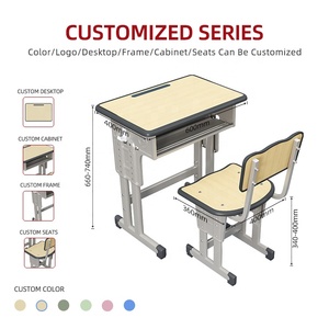 B60-DLPN02 Juego de Mesa y Silla Ajustable Moderno para Estudiantes de Primaria y Secundaria, Directo de Fábrica - Product Image 2