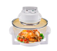 Four à friture à air chaud 12L avec bol en verre transparent, multifonction, minuterie manuelle, contrôle de la température, pour la cuisine