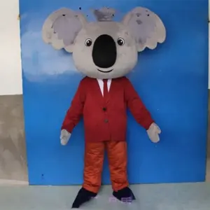 Funtoys Koala Cinza Adulto Cosplay Animal Cartoon Mascote Traje para Festa Natal Carnaval Halloween