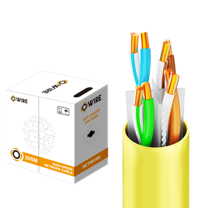 <span class=keywords><strong>Cable</strong></span> LAN OWIRE <span class=keywords><strong>Cat</strong></span> <span class=keywords><strong>6</strong></span> U/<span class=keywords><strong>UTP</strong></span> <span class=keywords><strong>de</strong></span> cobre <span class=keywords><strong>de</strong></span> alta calidad 23AWG 250MHz cableado LAN interior <span class=keywords><strong>Cable</strong></span> <span class=keywords><strong>de</strong></span> transmisión <span class=keywords><strong>de</strong></span> datos fiable - Product Image 1