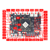 Placa de Desarrollo Rockchip RK3588 de Ocho Núcleos 8K, 2/8/16GB RAM, 32/64/128GB Almacenamiento, GPU Mali G61 MP4, Rongpin RD-RK3588