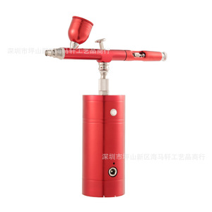 Kit de aerógrafo portátil recargable con alimentación USB, alimentación por gravedad, doble acción, velocidad ajustable para maquillaje, arte de uñas, pintura de modelos - Product Image 5