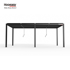 Pérgola Bioclimática de Aluminio Motorizada Hooeasy, Pabellón Impermeable para Jardín de Fácil Montaje - Product Image 1