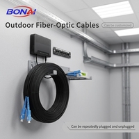 Kabel Patch Drop FTTH Singlemode G657A1 SC APC UPC 1-4 Core LSZH FTTH Indoor Outdoor