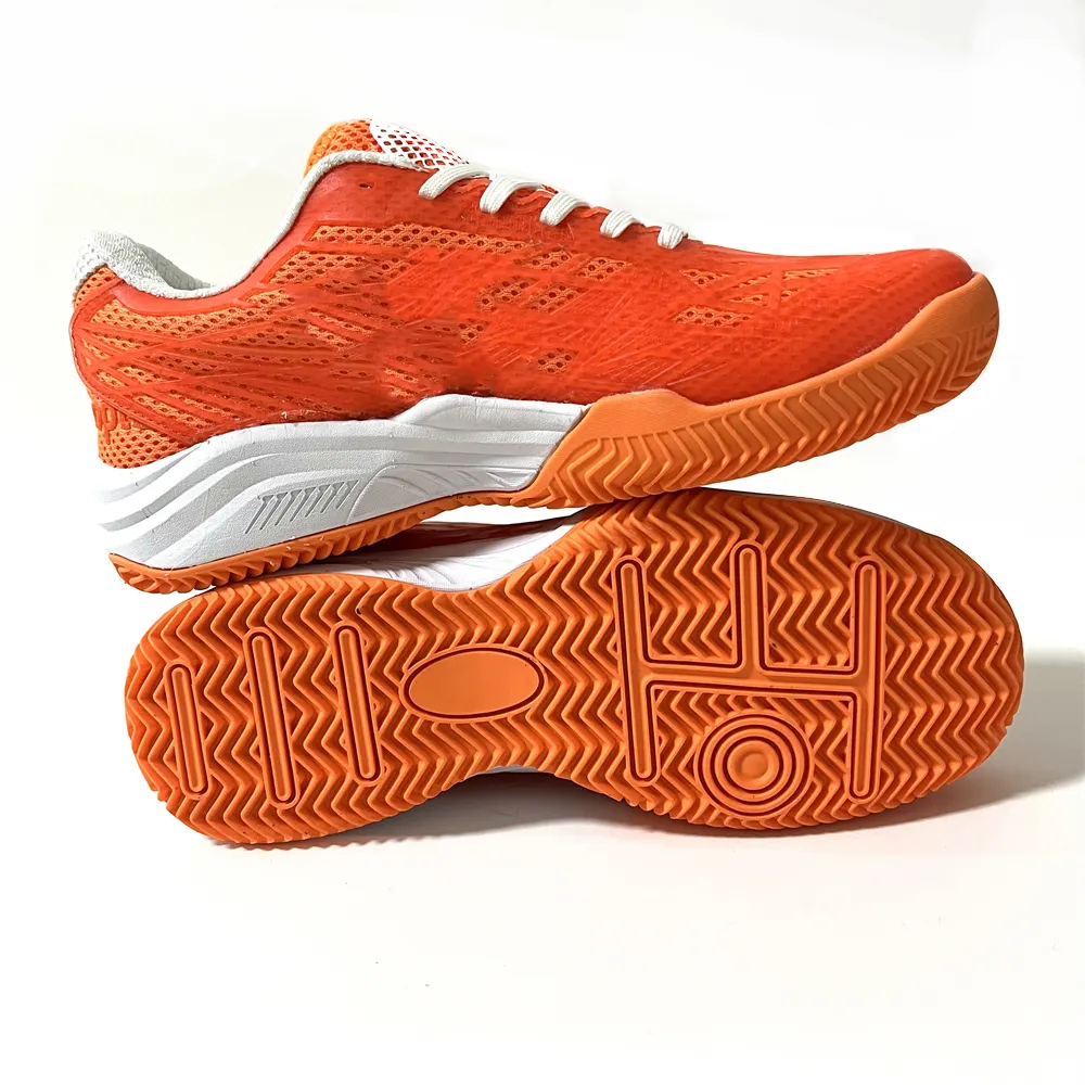 New Hot Sale Custom Lightweight sport training Tennis Shoes Orange Fashion Tennis Sneakers