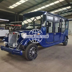 Voiture électrique de tourisme classique vintage de haute qualité, bus et voiture de tourisme panoramique antique - Product Image 1