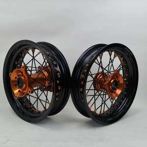 Juego de Ruedas Supermoto de Aluminio CNC 7116-T6 de 12 Pulgadas, Color Personalizado para Piezas de Motocicleta Todoterreno SX <span class=keywords><strong>85</strong></span>, Alto Rendimiento - Product Image 5