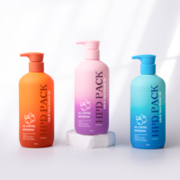 Offre Spéciale – Bouteille en PET Plastique Dégradé de Couleurs 500ml 1000ml avec Pompe Distributrice pour Shampoing, Gel Douche et Lait Corporel – Fourniture Personnalisée