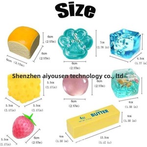 Lot de 8 jouets anti-stress en silicone en forme de bonbons, mignons et à rebond lent, pour les 7-14 ans - Product Image 4