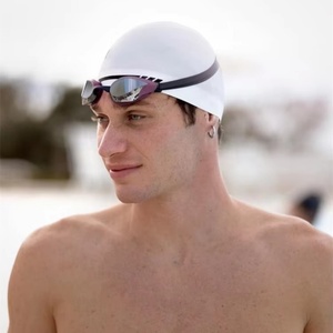 Bonnet <span class=keywords><strong>de</strong></span> <span class=keywords><strong>bain</strong></span> <span class=keywords><strong>de</strong></span> compétition unisexe Arean, modèle identique, casque souple 3D personnalisé, réduction <span class=keywords><strong>de</strong></span> la résistance, bonnets <span class=keywords><strong>de</strong></span> natation - Product Image 4