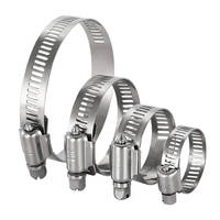 Pipe Fittings Fastener Adjustable Hose Clamp Stainless Steel Worm Drive Tube Clip Hose Fastener Fuel Water Pipe Fastener