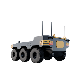 Châssis de robot à six roues à grande charge utile et à grande vitesse DW-6, système de direction Ackermann, utilisation sur l'eau et sur terre - Product Image 3