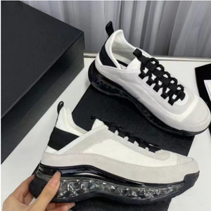 2025 Men's Thick-Soled Lace-Up Checkered Pattern Genuine Leather <b>Tennis</b> Running <b>Shoes</b> Fashion Mesh Evergreen Fashion Walking - Product Image 1