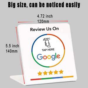 Google Review Nfc Stand Display Motor Type Tafeldisplay Voor Nfc-Kaart Verbeterde Zichtbaarheid - Product Image 2
