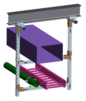 Profilé en U galvanisé |   Profilés en acier à fentes en forme de C pour tuyaux, systèmes HVAC et supports de câbles